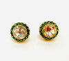 Polki Tsavorite Earrings