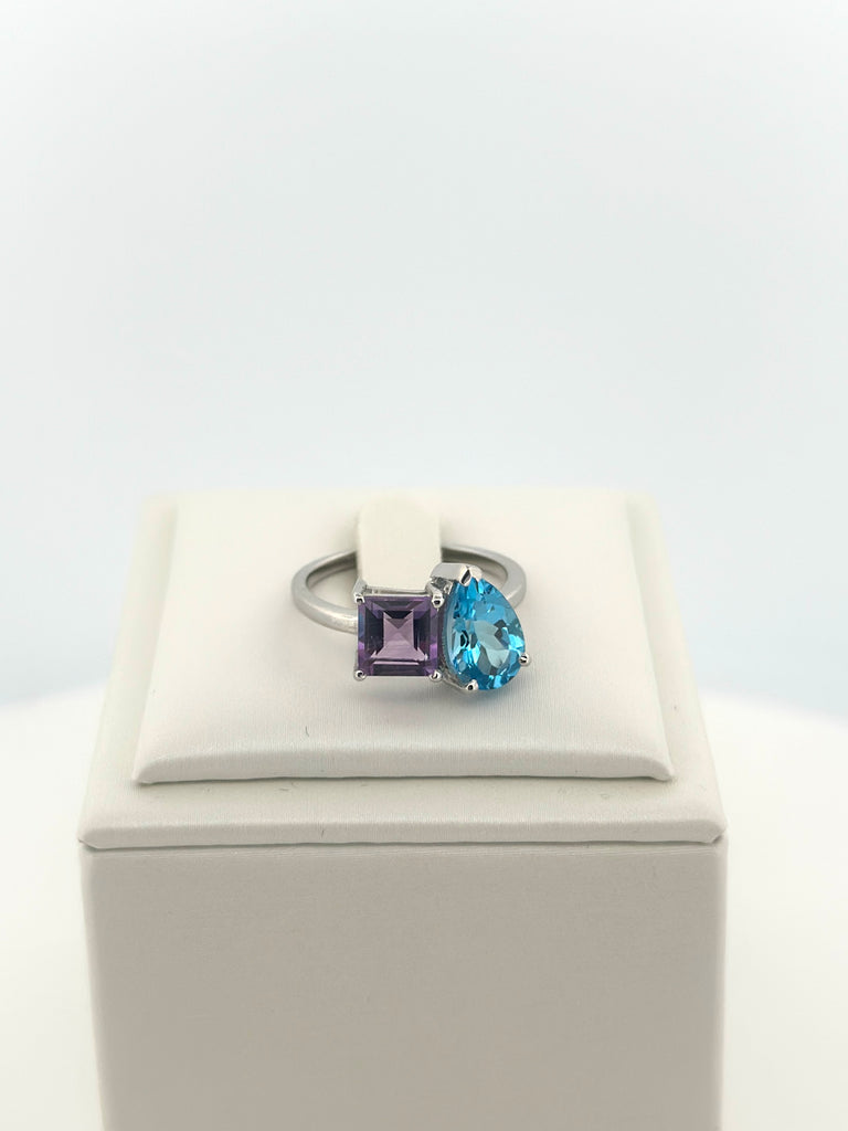 Harmony Gemstone Duo Ring