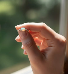 Celestial Twist Opal Ring