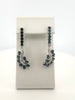 Sapphire & Diamond Swirl Earrings