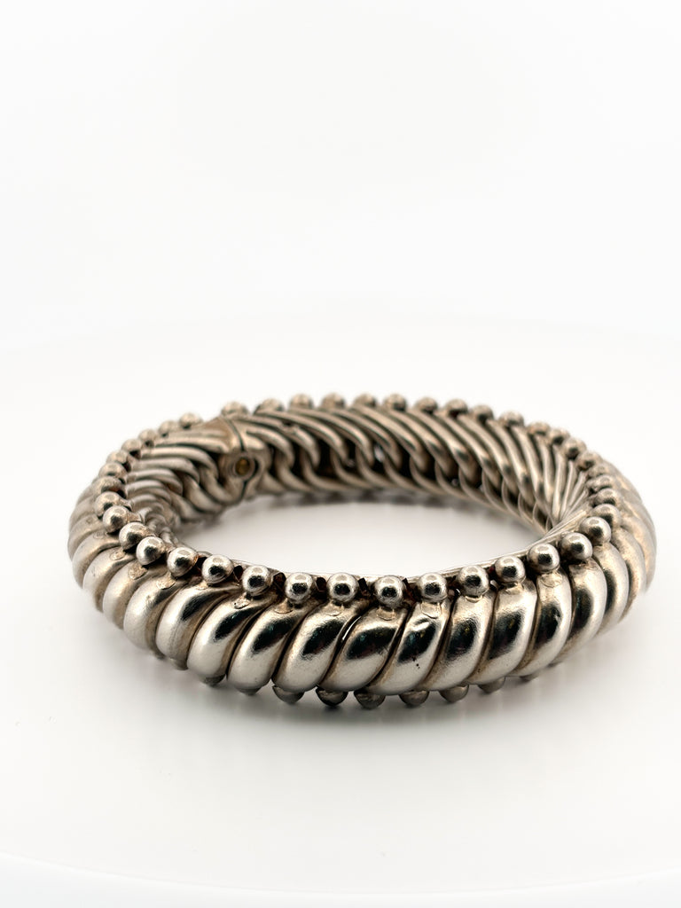 Silver Swirl Bangle