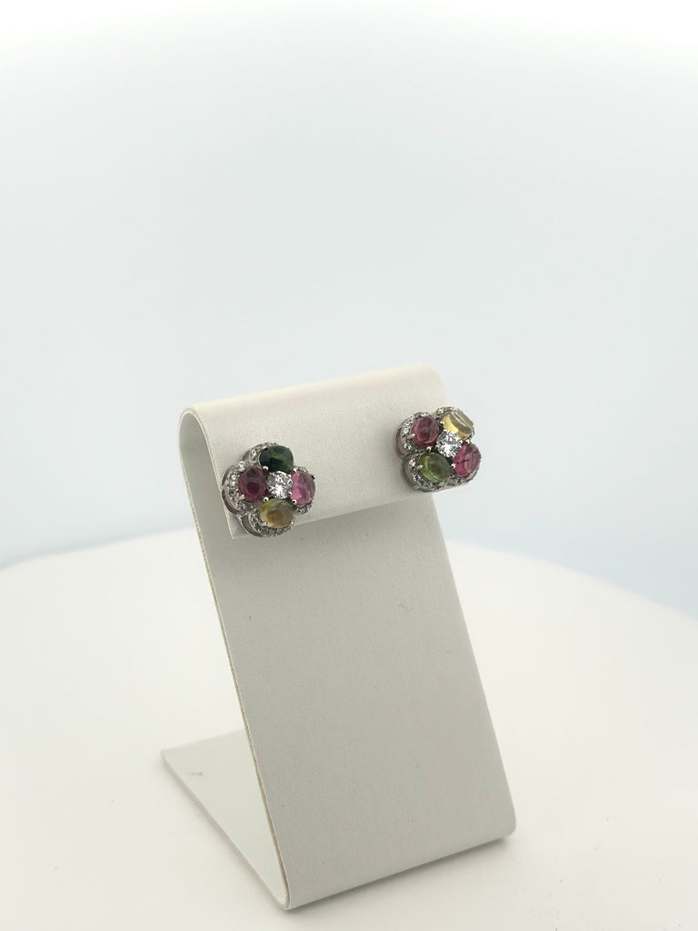 Rainbow Radiance Tourmaline Earrings