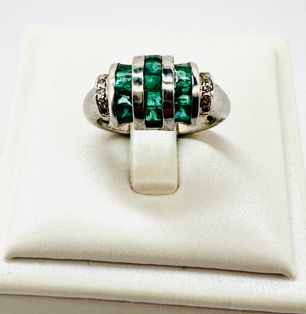 Victorian Emerald Dome Ring