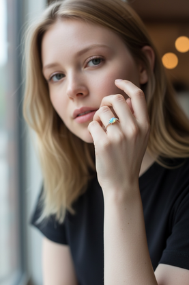 Celestial Twist Opal Ring