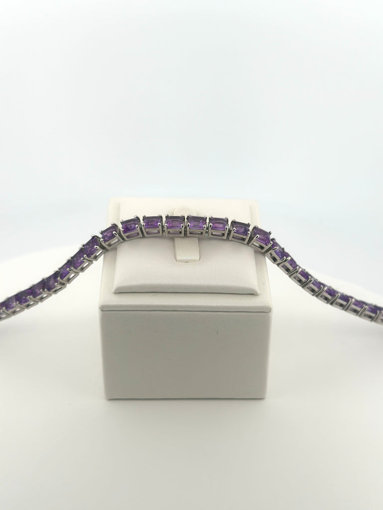 Amethyst Éclat Tennis Bracelet
