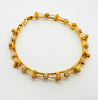 Elegant Two-Tone Gold Beaded Bracelet