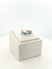 Azure Glow Baguette Ring