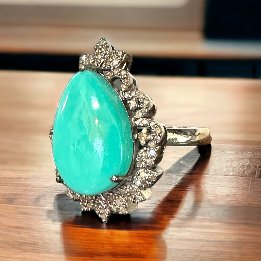 Turquoise and Diamonds