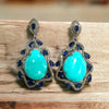Turquoise and Sapphire Chandelier