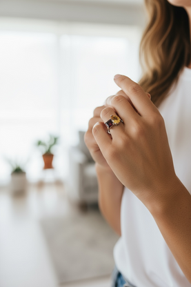 Garnet & Citrine Glow