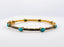 Turquoise Victorian Polki Bangle