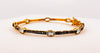 Blue Topaz Victorian Polki Bangle
