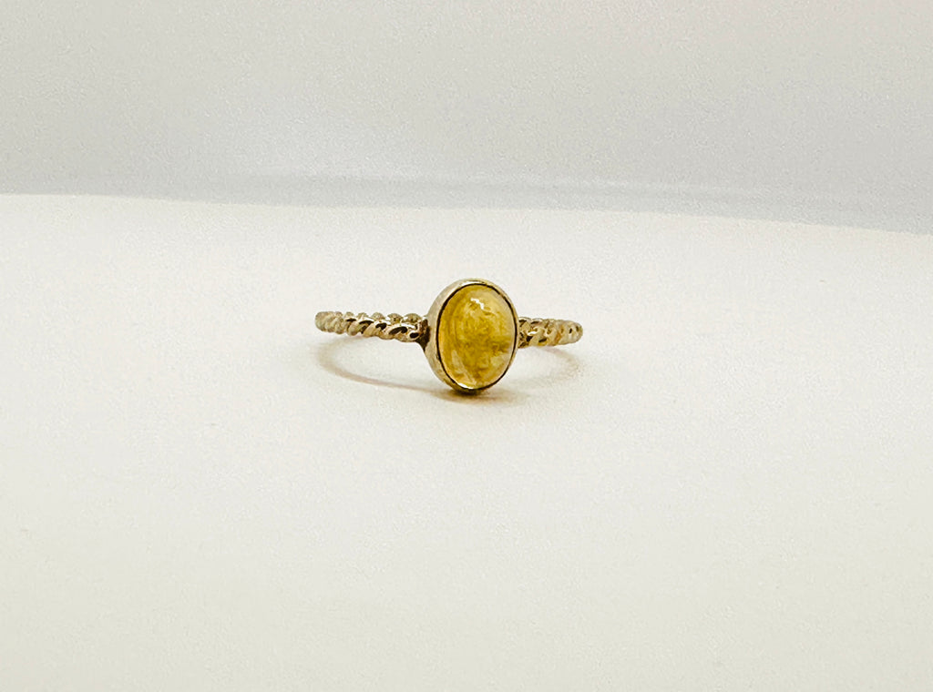 Cabochon Rope Ring