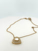 Golden Triangle Moissanite Pendant
