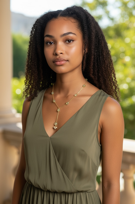 Tanzanite Quartz Pearl Drop