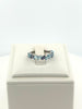Azure Glow Baguette Ring