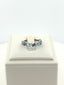 Azure Glow Baguette Ring