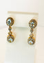 Blue Topaz and Diamond Charm