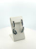 Sapphire & Diamond Swirl Earrings