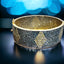 Yellow and Blue Diamond Bangle