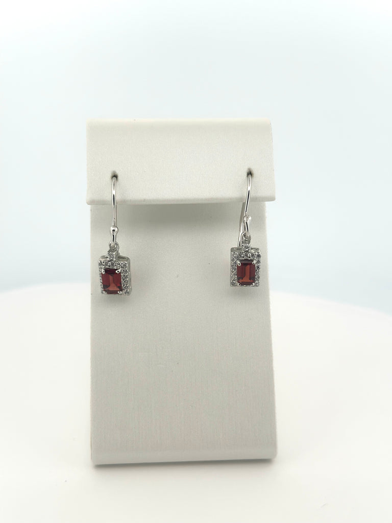 Gemstone Halo Drops