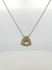 Golden Triangle Moissanite Pendant