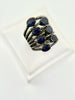 Sapphire and Diamonds Line Ring