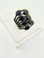 Sapphire and Diamonds Line Ring