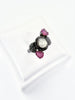 Polki ring with two Rubies