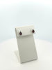 Garnet Pear Studs