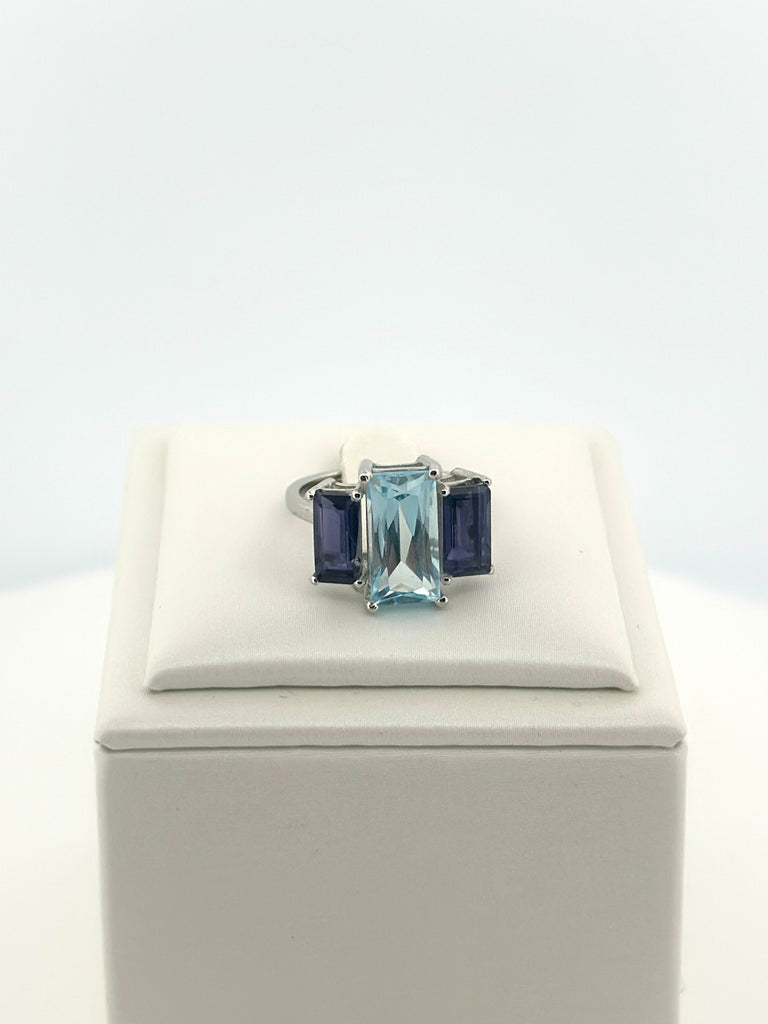 Ocean Majesty Blue Topaz Ring