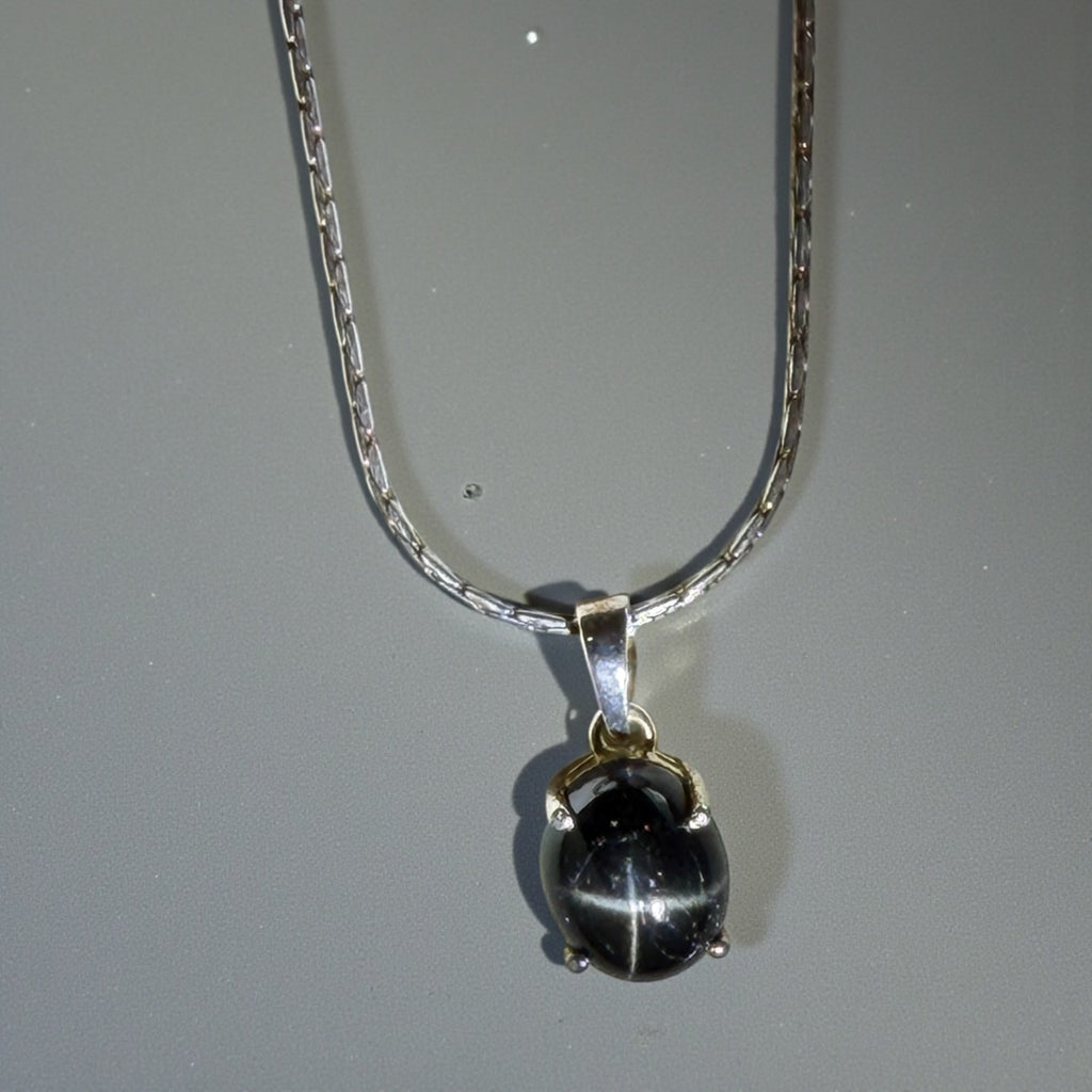 Black Star of India Necklace