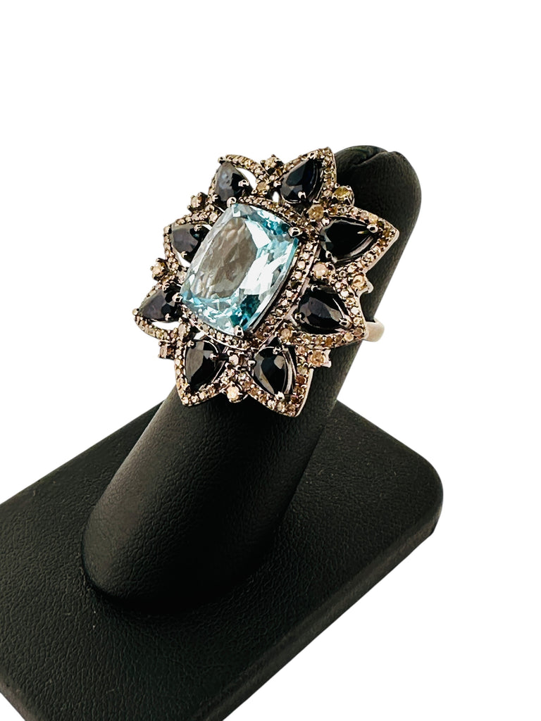 Victorian Blue Topaz & Sapphire