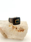 Black Onyx Green Tourmaline Dome