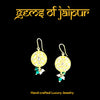 Kundan Green Onyx Uncut Diamonds