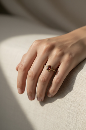 Royal Spectrum Halo Ring