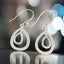Silver Pear Dangles