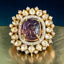 Carved Amethyst Moissnaite