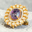 Carved Amethyst Moissnaite