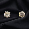 Moissanite Gold Earrings