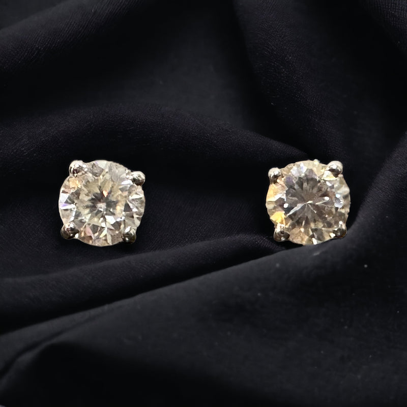 Moissanite Gold Earrings