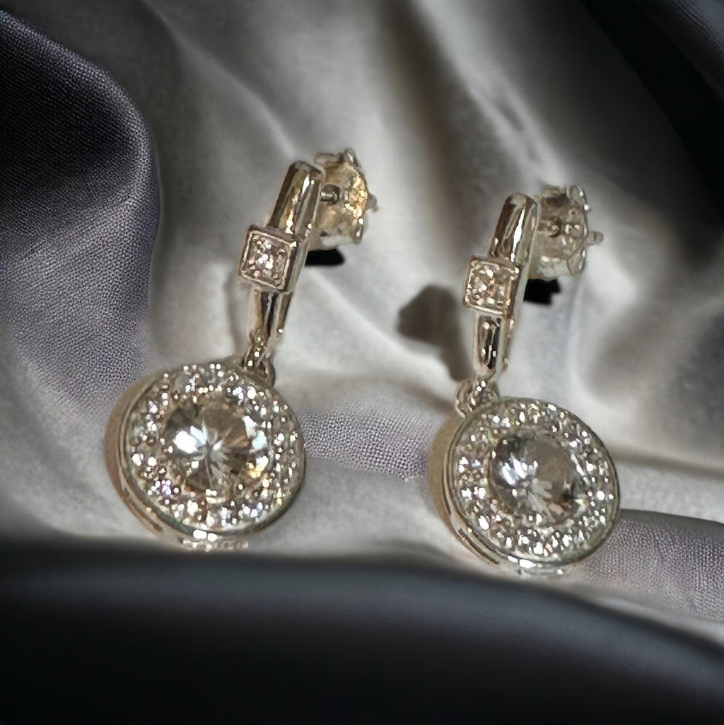 White Topaz Hat Dangles