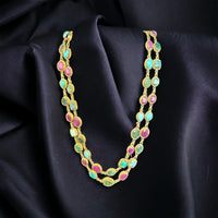 Turquiose, Ruby, Emerald necklace