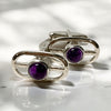 Amethyst Cabochon Cuff Links