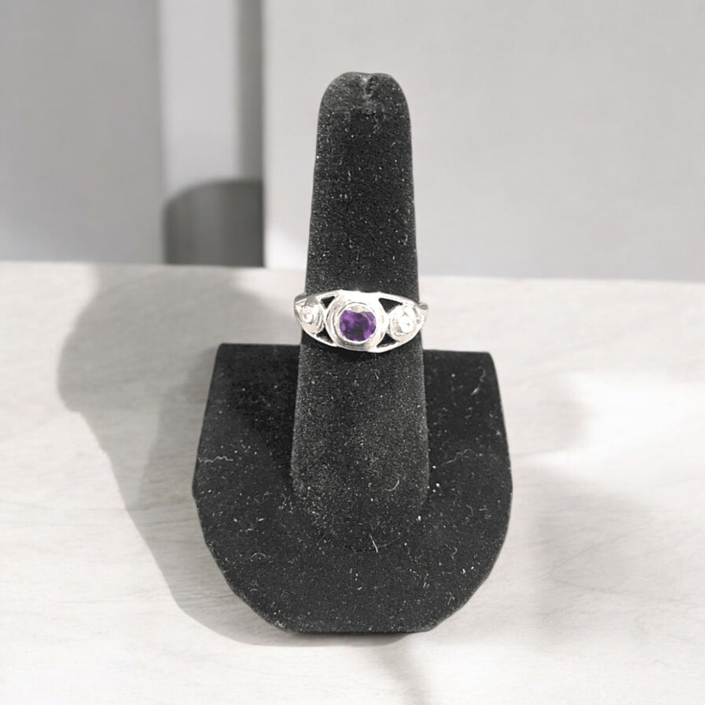 Amethyst Round With CZ