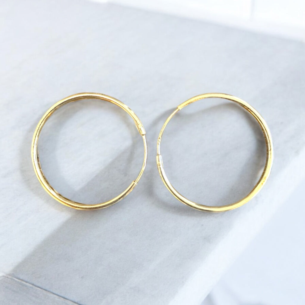 Medium 2 Silver Hoops