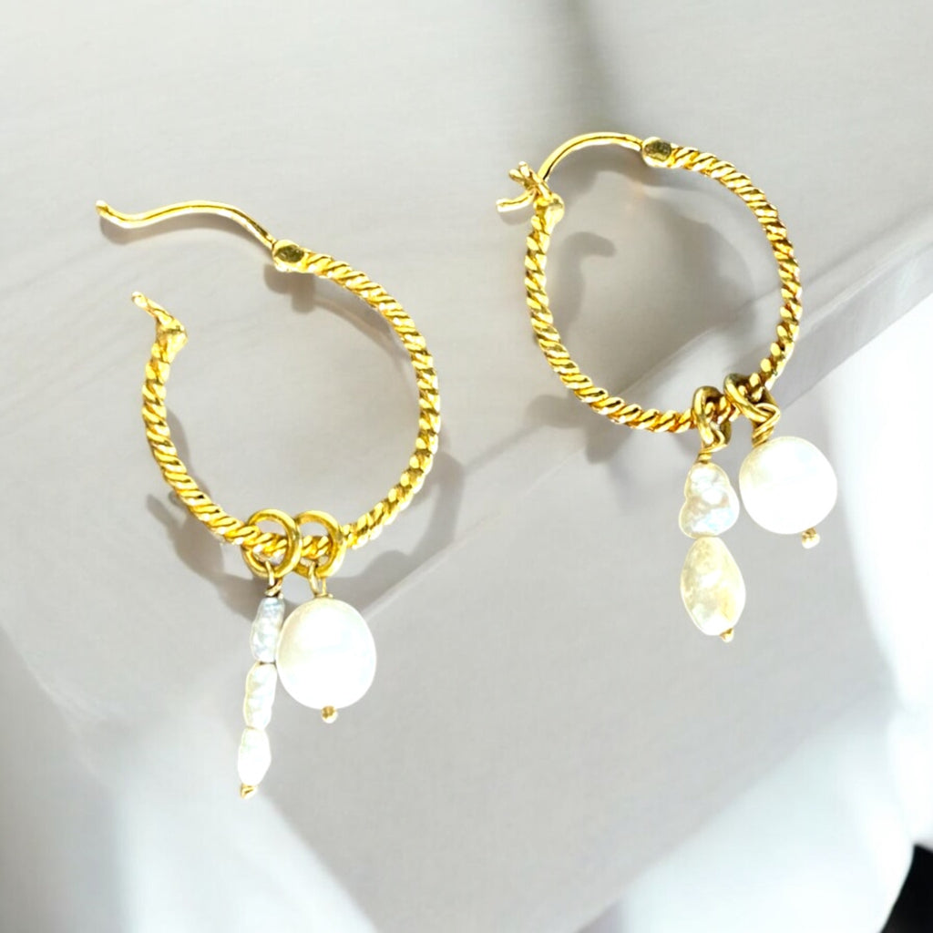 Rope Hoops with Pearl