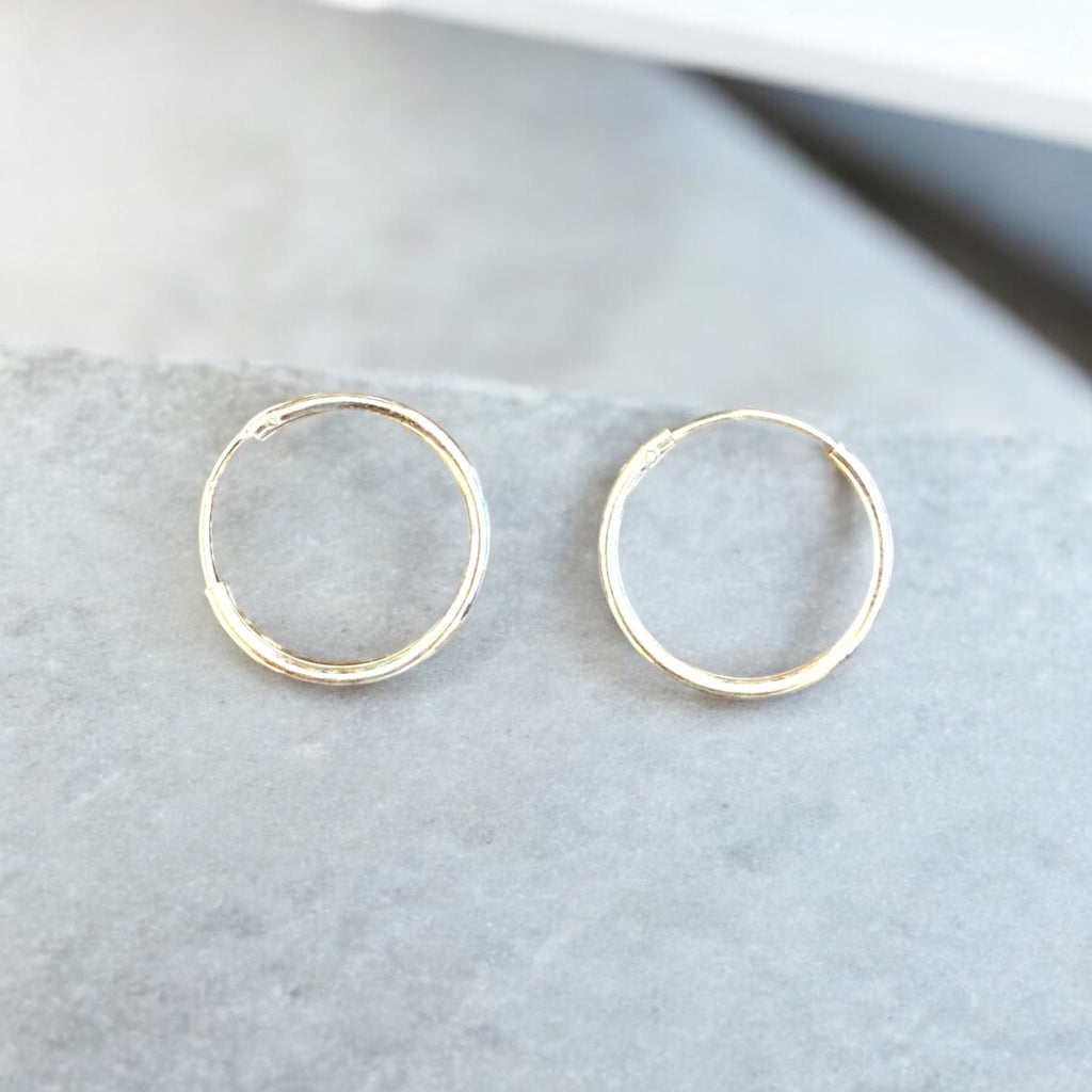 Small Silver Hoops