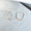Small Silver Hoops