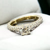 Engagement Ring Solitaire Frosted